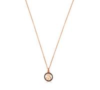 TOUS Collar con Baño de Oro Rosa 18Kt sobre Plata para Mujer con Motivo de Oso Espinela, Largo 45cm, Elegante y Versátil, Colección Camille
