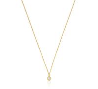 Tous - Collar Corto Con Baño De Oro 18 Kt Sobre Plata Y Diamante Creado En Laboratorio Line Lgd - Transparente