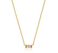 Tous - Collar Corto Con Baño De Oro 18 Kt Sobre Plata Y Gemas Creadas En Laboratorio Icon Color Lgg - Multi