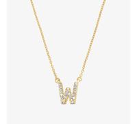 Tous - Collar Corto De Oro Y 0,05 Ct De Diamantes Letra W Alphabet - Transparente
