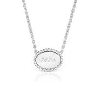 Tous - Collar Corto De Plata Placa Tous Mama - Plateado