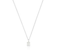 TOUS Collar corto de plata y motivo oso en nácar, Para Mujer, Colección Icon Color