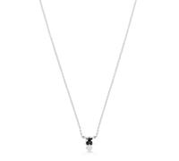 Tous - Collar Corto De Plata Y Motivo Oso Pequeño En Ónix Icon Color - Negro