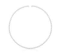 TOUS Collar Corto para Mujer de Plata de Primera Ley, Colección Hold Oval