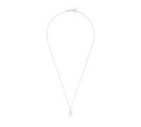 TOUS Collar Corto para Mujer de Plata de Primera Ley y Motivo Tulipán, 45 Cm de Largo, Colección Motivos