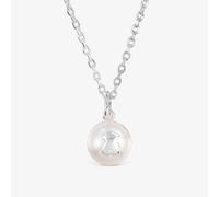 TOUS Collar Sweet Dolls de plata de primera ley con perla de 1 cm, Largo cadena 45 cm