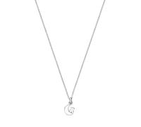 TOUS Collar de Plata de Primera Ley para Mujer con Colgante de Luna de 12 mm, 45 cm de Largo, Delicado y Elegante, Colección Nocturne