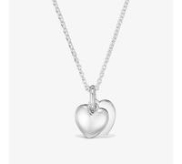 Tous - Collar De Plata Doble Corazón 9 Mm Tous Flechazo - Plateado