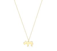 Tous - Collar Largo Rinoceronte Con Baño De Oro 18 Kt Sobre Plata Save - Dorado