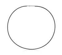 TOUS Collar para Mujer de Acero IP Negro 2 mm, Colección Mesh Tube