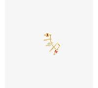 Tous - Earcuff Con Baño De Oro 18 Kt Sobre Plata Y Gemas Creadas En Laboratorio Icon Color Lgg - Multi