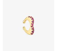 Tous - Earcuff Con Baño De Oro 18 Kt Sobre Plata Y Rodolitas My Other Half - Rojo