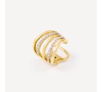 Tous - Earcuff Con Dos Tiras De Oro, Oro Blanco Y Diamantes Tous Atelier - Transparente