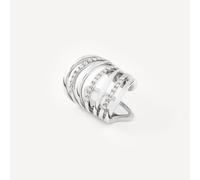 Tous - Earcuff Con Tres Tiras De Oro Blanco Y Diamantes Tous Atelier - Transparente