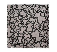 TOUS Foulard Para Mujer en Color Piedra, Medidas 180x70 cm, Original y Elegante, Colección Kaos