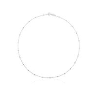 TOUS Gargantilla de Plata de Primera Ley para Mujer con Bolas Intercaladas,Versátil e atemporal, Colección CHAIN