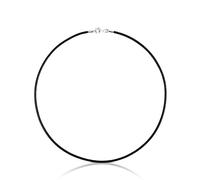TOUS Gargantilla de Cuero para Mujer con Cierre en Plata de Primera Ley, 40 cm de Largo, Versátil y Clásica, Colección Chokers
