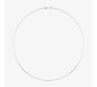 TOUS Gargantilla para Mujer de Plata de Primera Ley con Anillas Cuadradas, 45 cm de largo, Colección Basics
