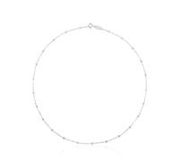 TOUS Gargantilla de Plata de Primera Ley para Mujer con Bolas Intercaladas,Versátil e atemporal, Colección CHAIN