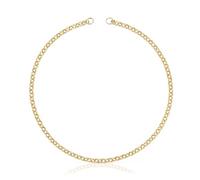 TOUS Gargantilla de Plata para Mujer de Primera Ley con Baño de Oro 18kt, 42 cm de Largo, Colección Hold