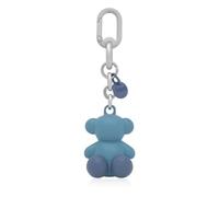 TOUS LLAVERO METAL BOLD BEAR AZUL CIELO-PLAT 3,3x4,1x2,8cm