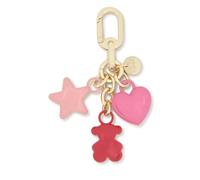 TOUS LLAVERO PUFFED MOTIFS ROJO-DORADO