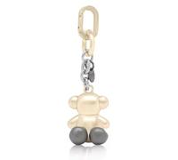 TOUS Llavero T Metal Bold Bear, Oso Dorado y Plateado, Accesorio con Cadena de Metal, Diseño Bicolor