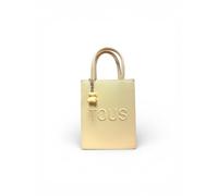 TOUS Mini Bolso Pop Back to Basics, Amarillo, Bolso de Mano con Charm de Oso