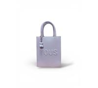 TOUS Mini Bolso Pop T Back to Basics, Azul Gris, con Charm de Osito