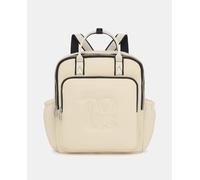 Tous Mochila mediana Ballon Soft de nylon reciclado en beige con cremallera. Beige