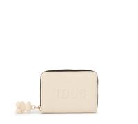 Tous Monedero Beige, para Mujer, Medidas 8 x 11 x 3 cm, Colección Tous La Rue New