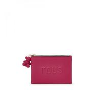 Tous Monedero Tarjetero Fucsia, para Mujer, Medidas 8,5 x 11,7 x 1,5 cm, Colección Tous La Rue New