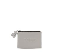 Tous Monedero Tarjetero Gris, para Mujer, Medidas 8,5 x 11,7 x 1,5 cm, Colección Tous La Rue New