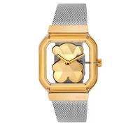 Tous Reloj analógico D-Bear Party – Brazalete de acero – Dorado y plata
