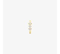 Tous - Pendiente Aro Tira De Oro Y Diamantes Les Classiques - Transparente
