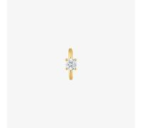 Tous - Pendiente Individual Aro De Oro 14 Kt Y Diamante Creado En Laboratorio 0,10 Ct Shine Lgd - Transparente