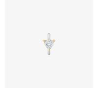 Tous - Pendiente Individual Aro De Oro 14 Kt Y Diamante Creado En Laboratorio 0,14 Ct Shine Lgd - Transparente