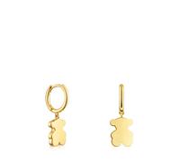 Tous - Pendientes Aro Con Baño De Oro 18 Kt Sobre Plata Y Detalle Oso Colgante Sweet Dolls - Dorado