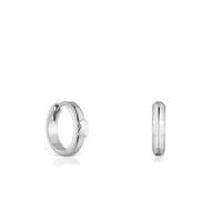 TOUS Pendientes aro con oso de plata 12 mm, Para Mujer, Colección Basics
