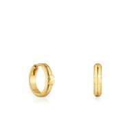 Tous - Pendientes Aro Con Oso Y Baño De Oro De 18 Kt Sobre Plata 12 Mm Tous Basics - Dorado