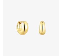 TOUS Pendientes Aro para Mujer Cortos con Baño de Oro 18 Kt sobre Plata de Primera Ley, Colección Basics