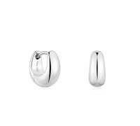 TOUS Pendientes Aro Cortos para Mujer de Plata de Primera Ley, Colección Basics