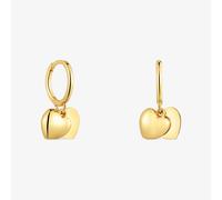 Tous - Pendientes Aro De Oro 14 Kt Doble Corazón Tous Flechazo - Dorado