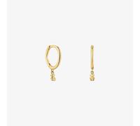 Tous - Pendientes Aro De Oro Y Oso Bold Bear - Dorado