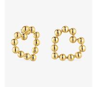 Tous - Pendientes Cortos Corazón Con Baño De Oro 18 Kt Sobre Plata Sugar Party - Dorado
