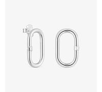 Tous - Pendientes Cortos De Plata Hold Oval - Plateado