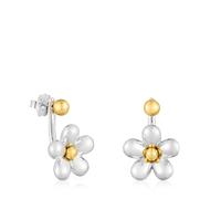 Tous - Pendientes Cortos Flor Bicolor Daisy - Bicolor