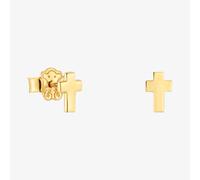 Tous - Pendientes Cruz Con Baño De Oro 18 Kt Sobre Plata Tous Motivos - Dorado