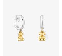 Tous - Pendientes De Aro Bicolor Con Doble Oso Bold Bear - Bicolor