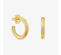 Tous - Pendientes De Aro Con Baño De Oro 18 Kt Sobre Plata Y Motivo Flor Tous 1950 - Dorado